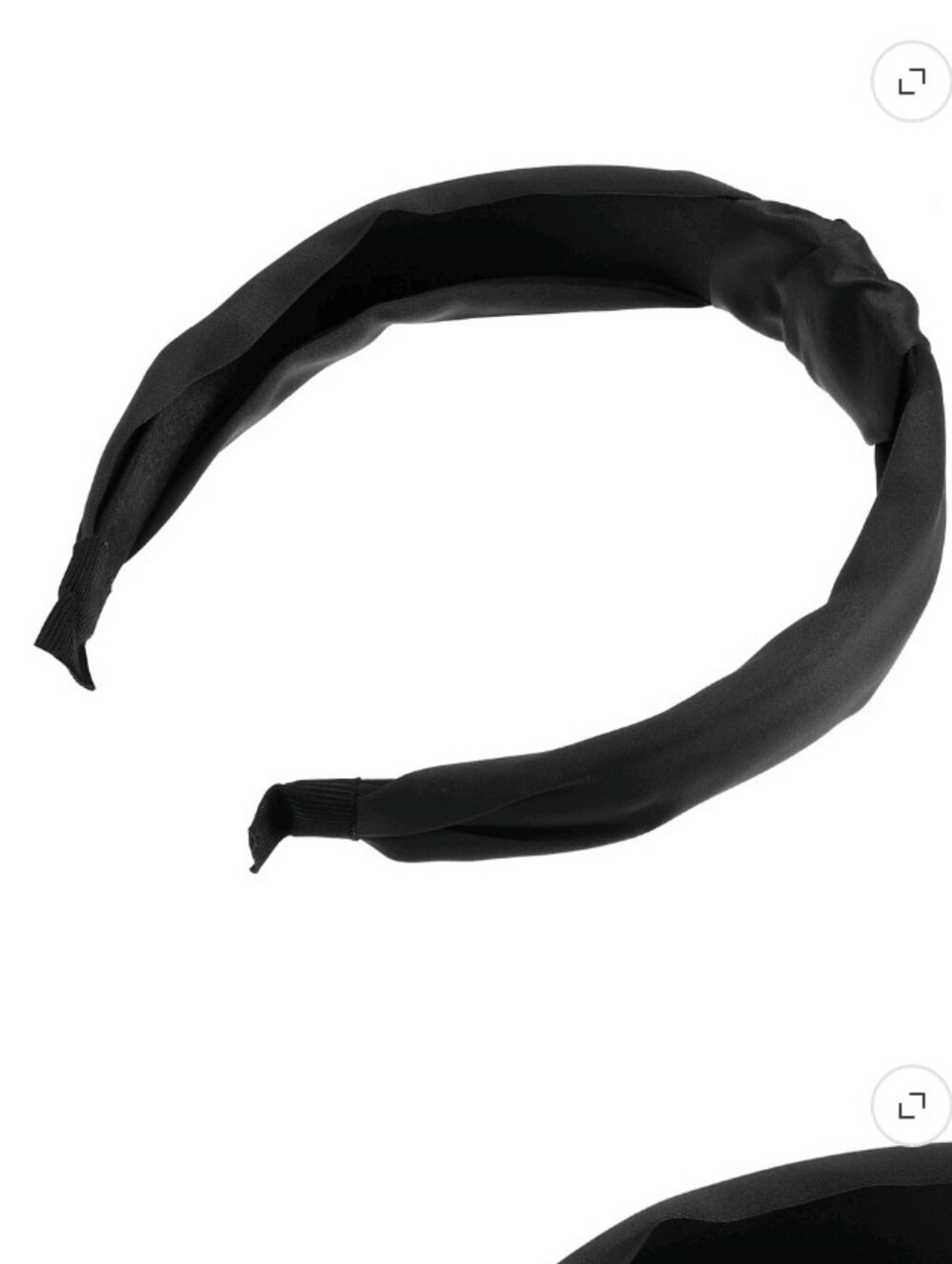 Satin Knot Headband Black - Picture 4 of 4